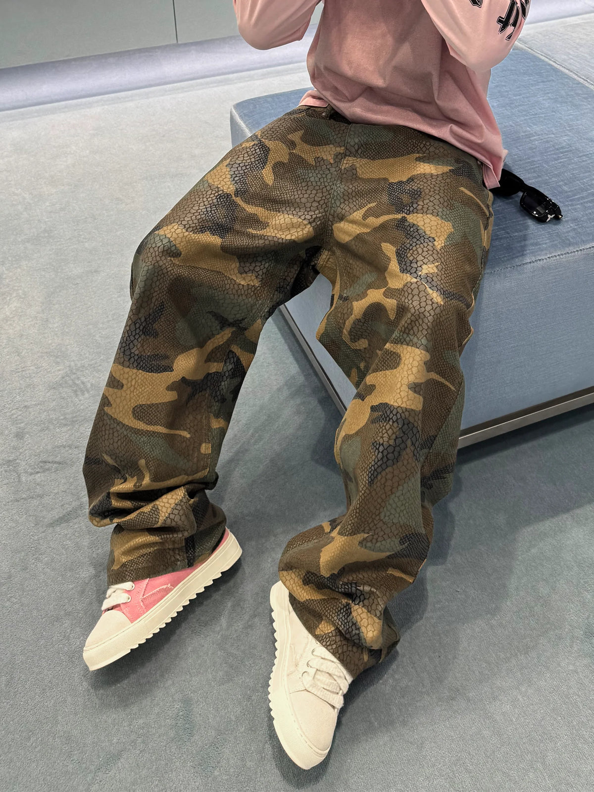 Python Camo Baggy Denim