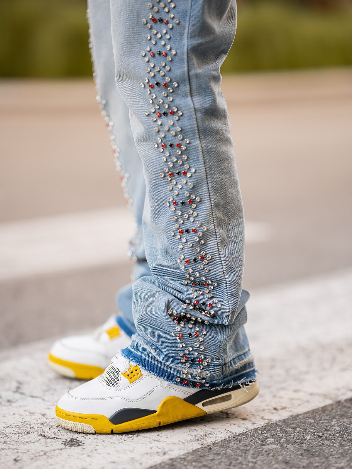 Prism Chain Denim - Cream Wash