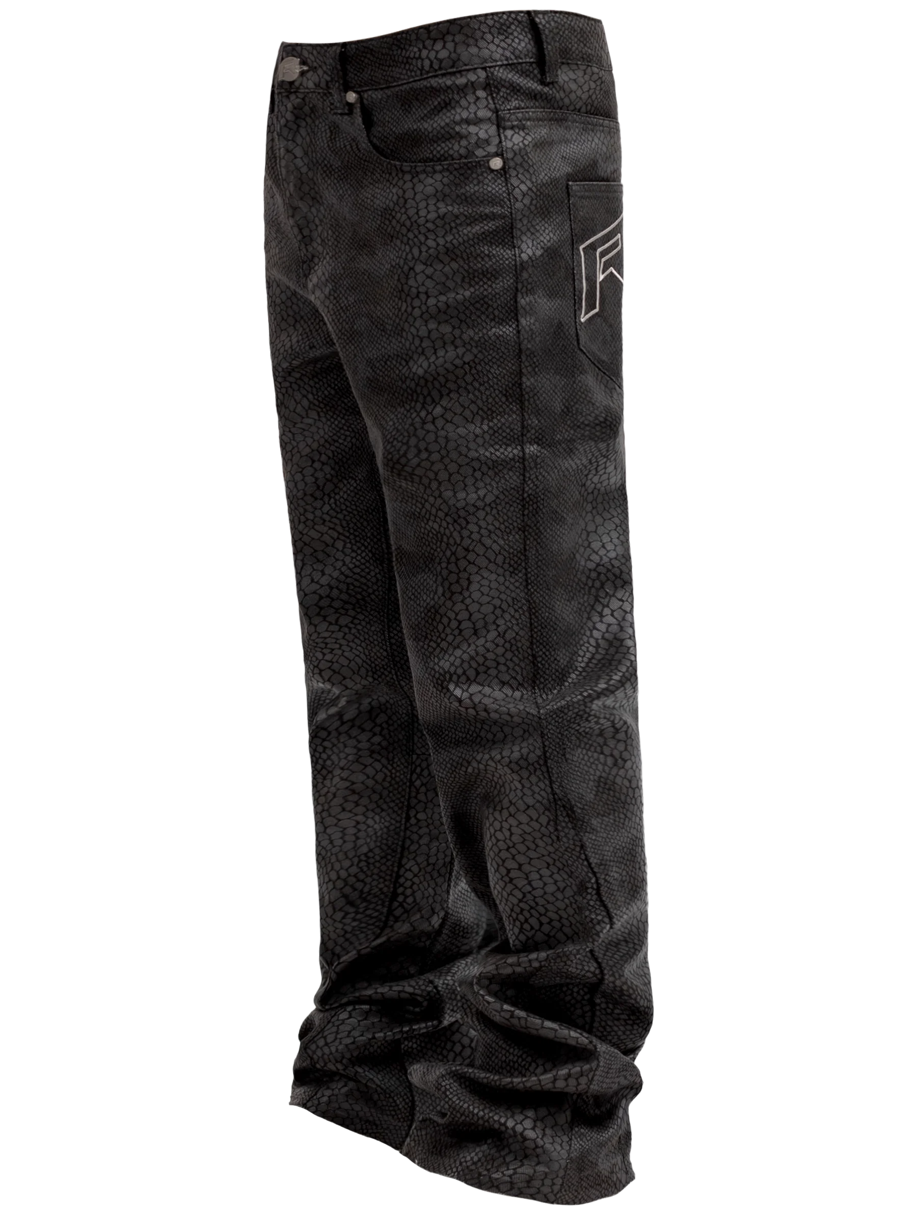 Python Camo Denim - Black