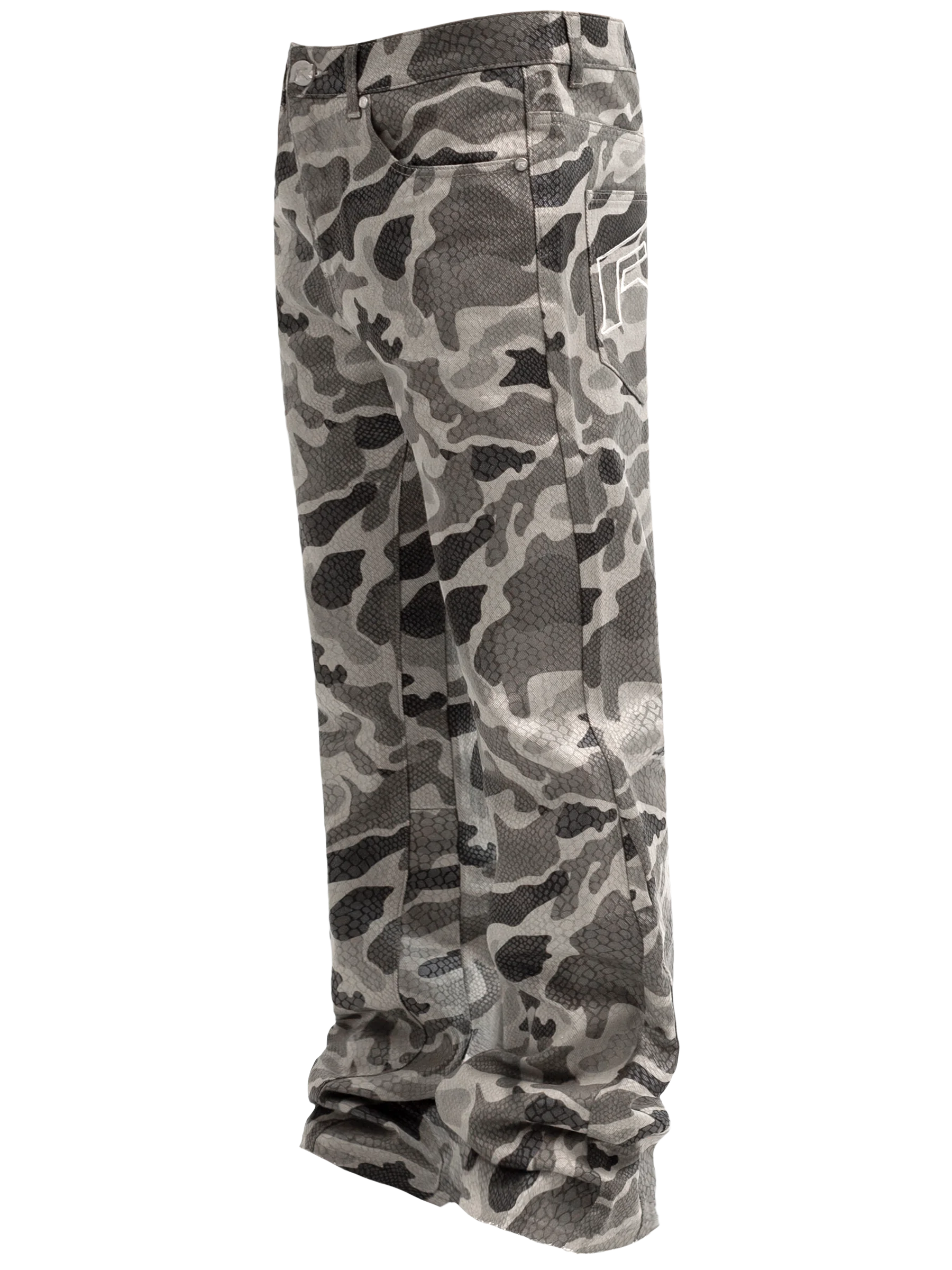 Python Camo Denim - Grey
