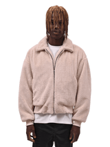 Faux Fur Jacket - Cream