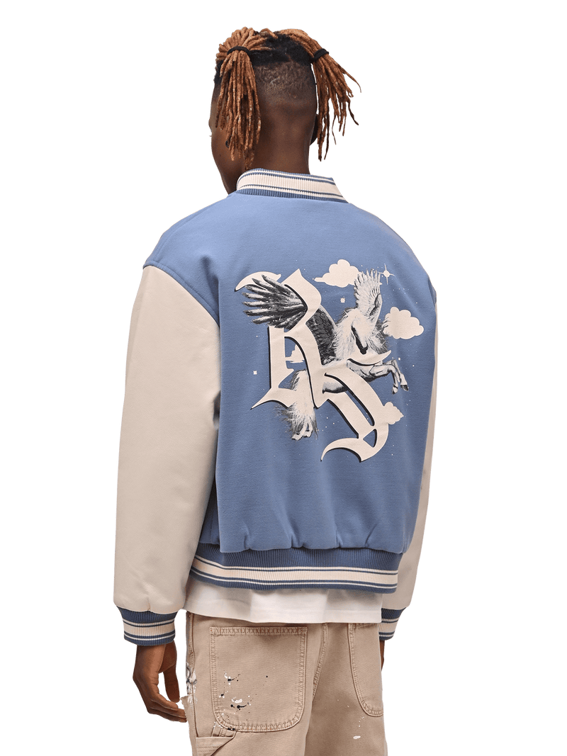 Pegasus Varsity Jacket - Baby Blue