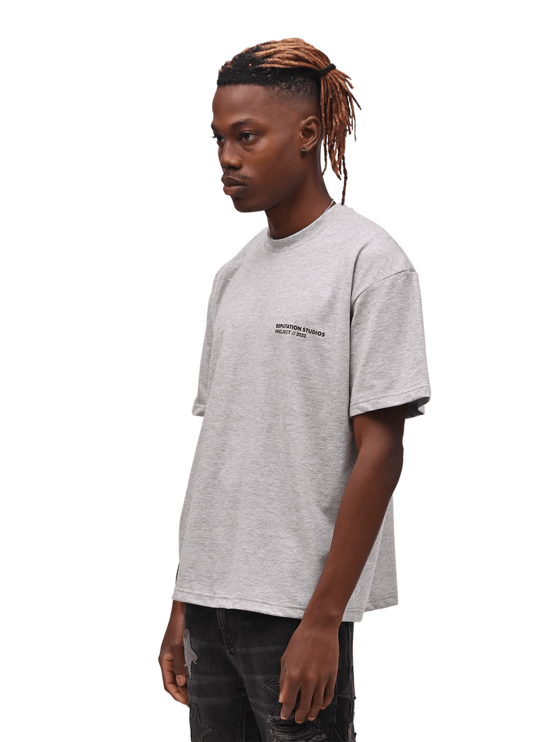 "Statement Piece" Tee - Heather Grey