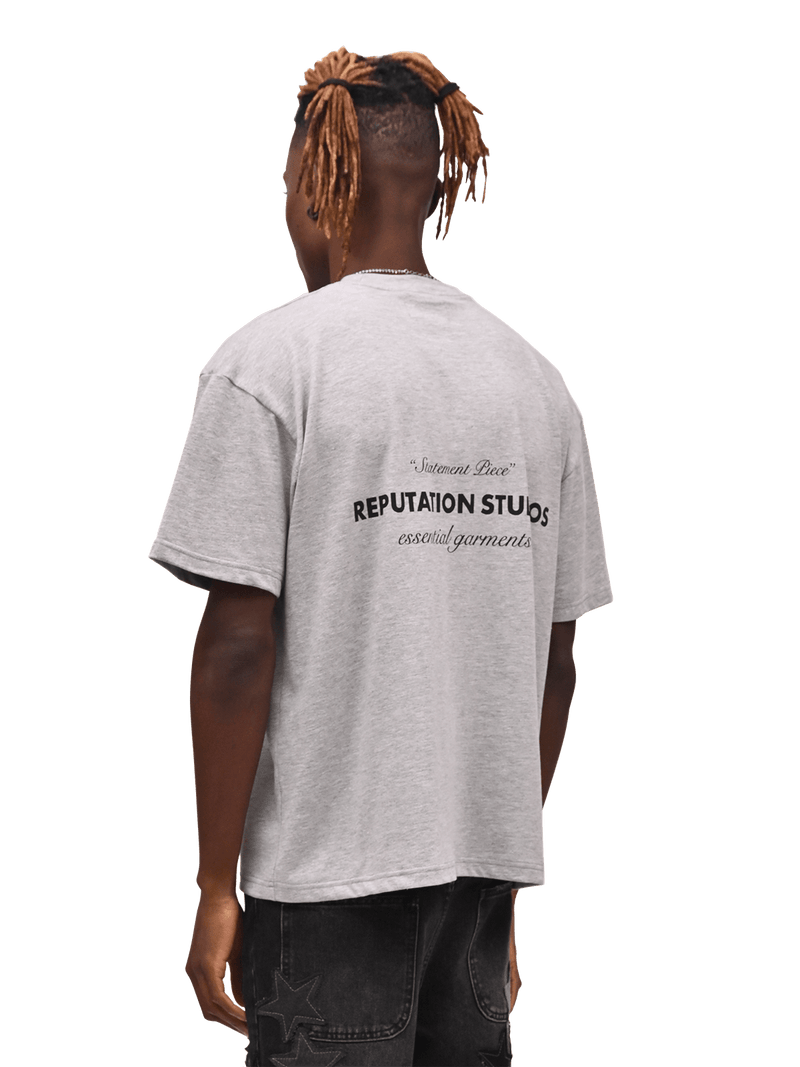 "Statement Piece" Tee - Heather Grey