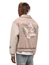 World Peace Varsity Jacket - Taupe