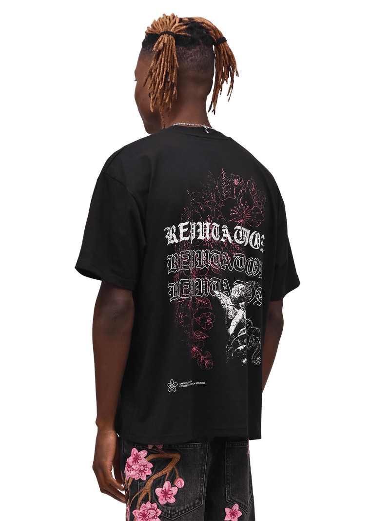 Sakura Graphic Tee - Black
