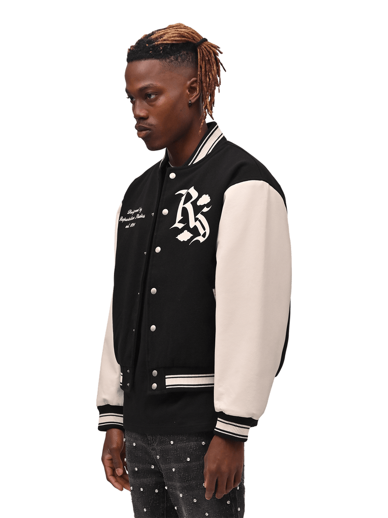 Pegasus Varsity Jacket - Black – Reputation Studios