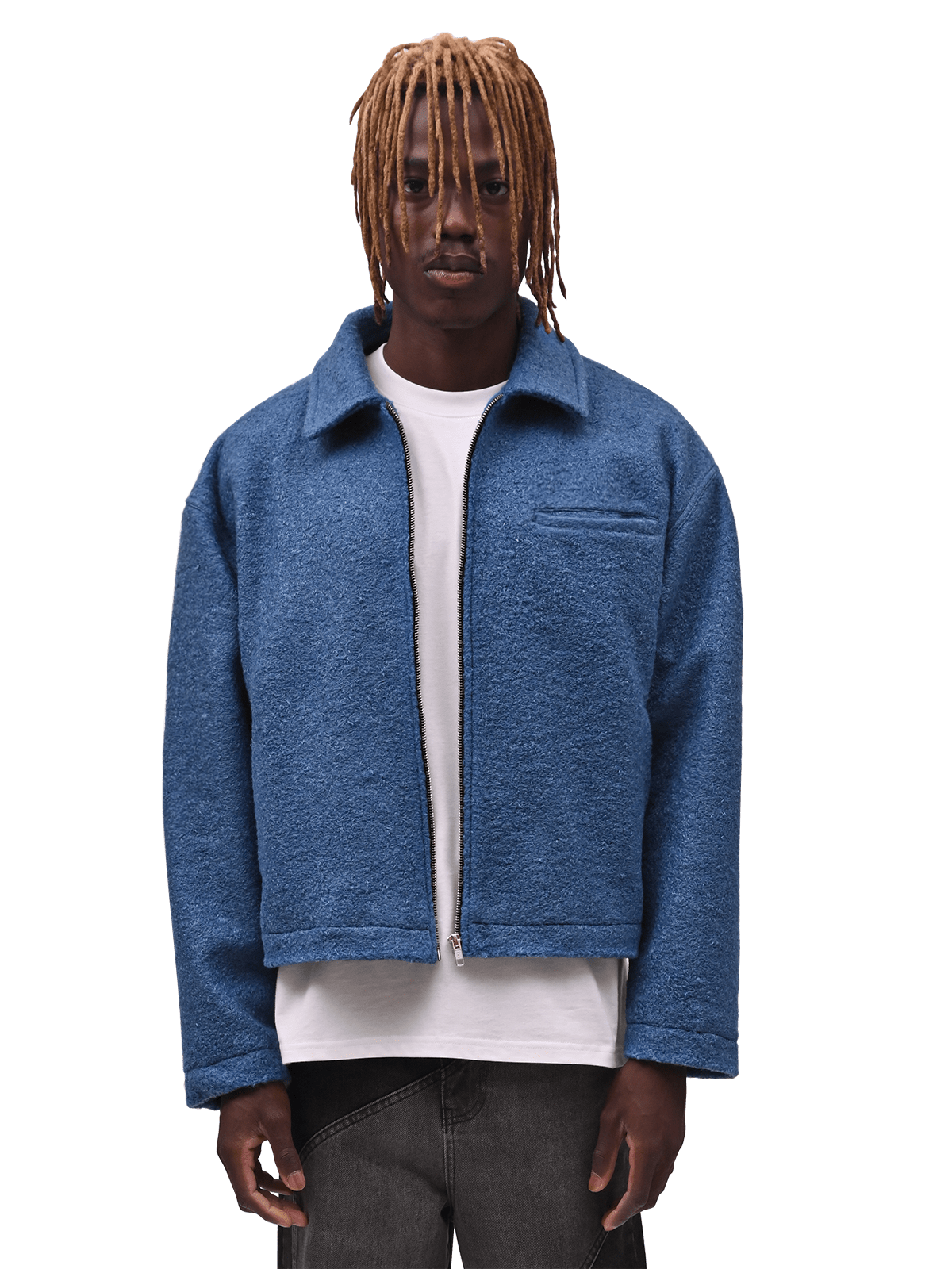 Cropped Jacket - Blue