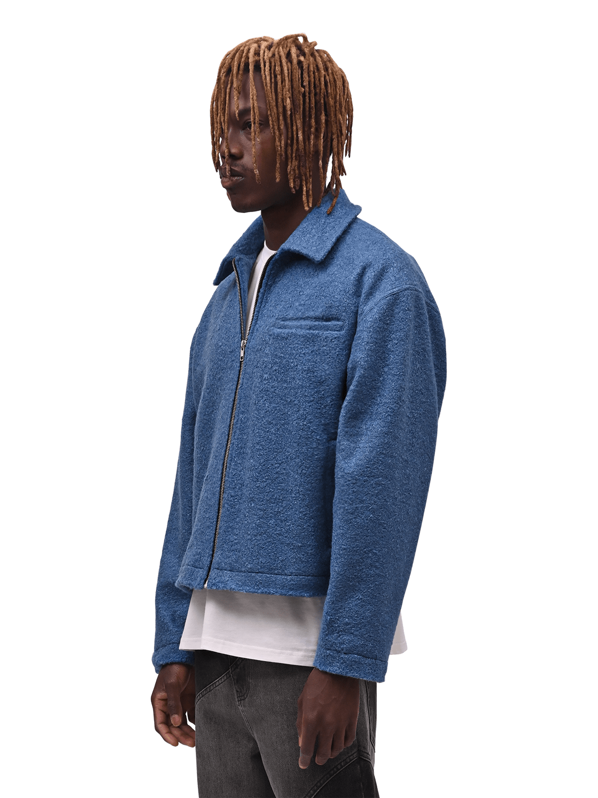 Cropped Jacket - Blue