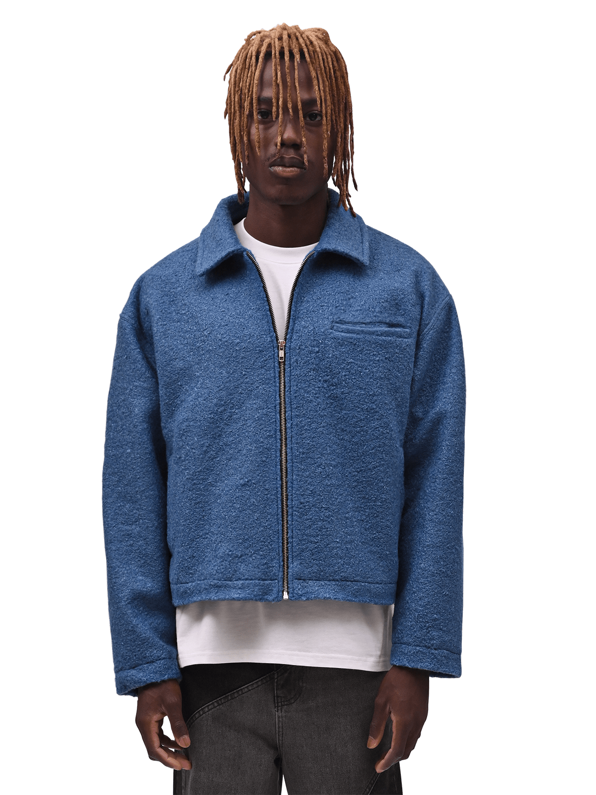 Cropped Jacket - Blue