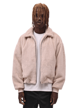 Faux Fur Jacket - Cream