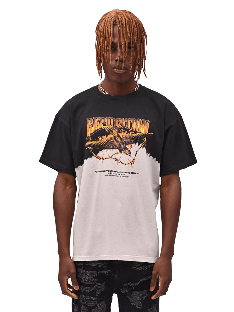 Vintage Dip Dye Tee - Spread your Wings