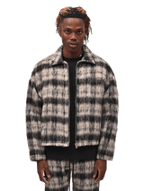 Mohair Cropped Jacket - Black