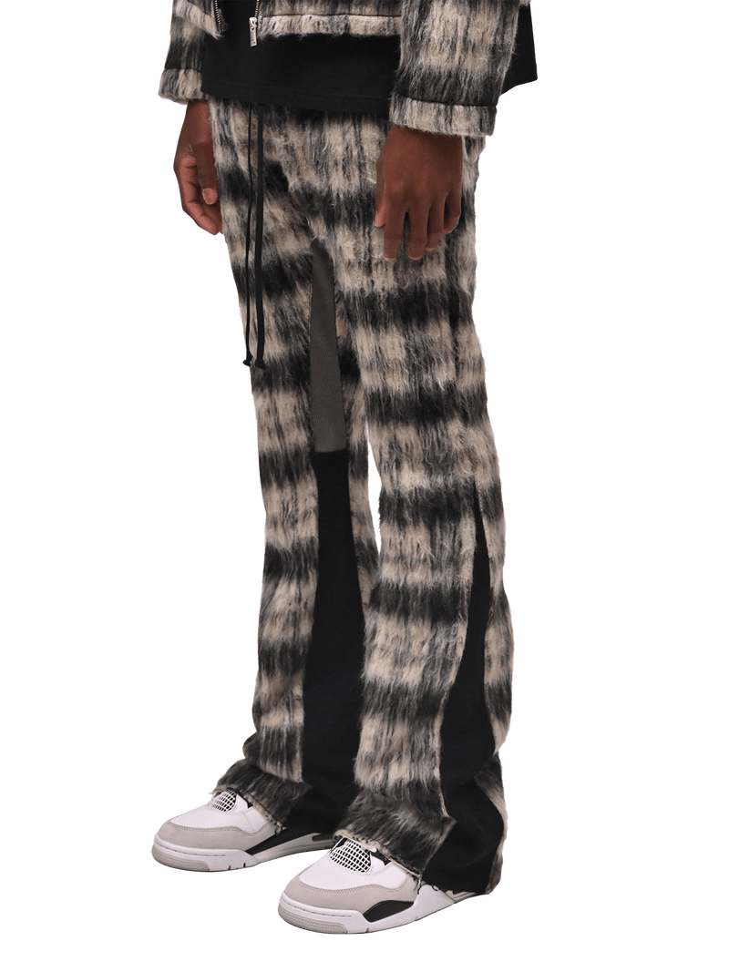 Mohair Flare Sweatpants - Black