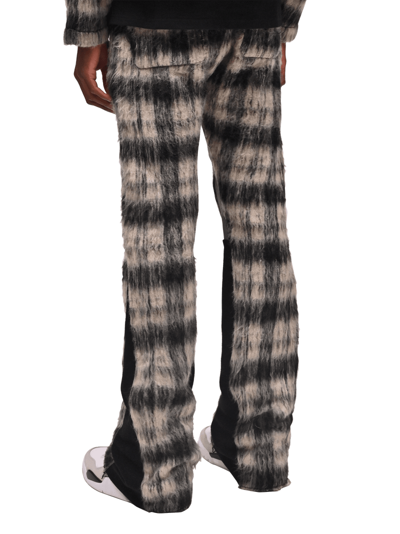 Mohair Flare Sweatpants - Black
