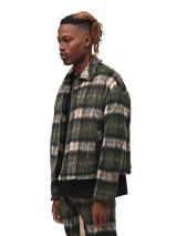 Mohair Cropped Jacket - Emerald