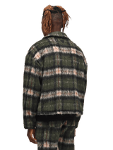 Mohair Cropped Jacket - Emerald