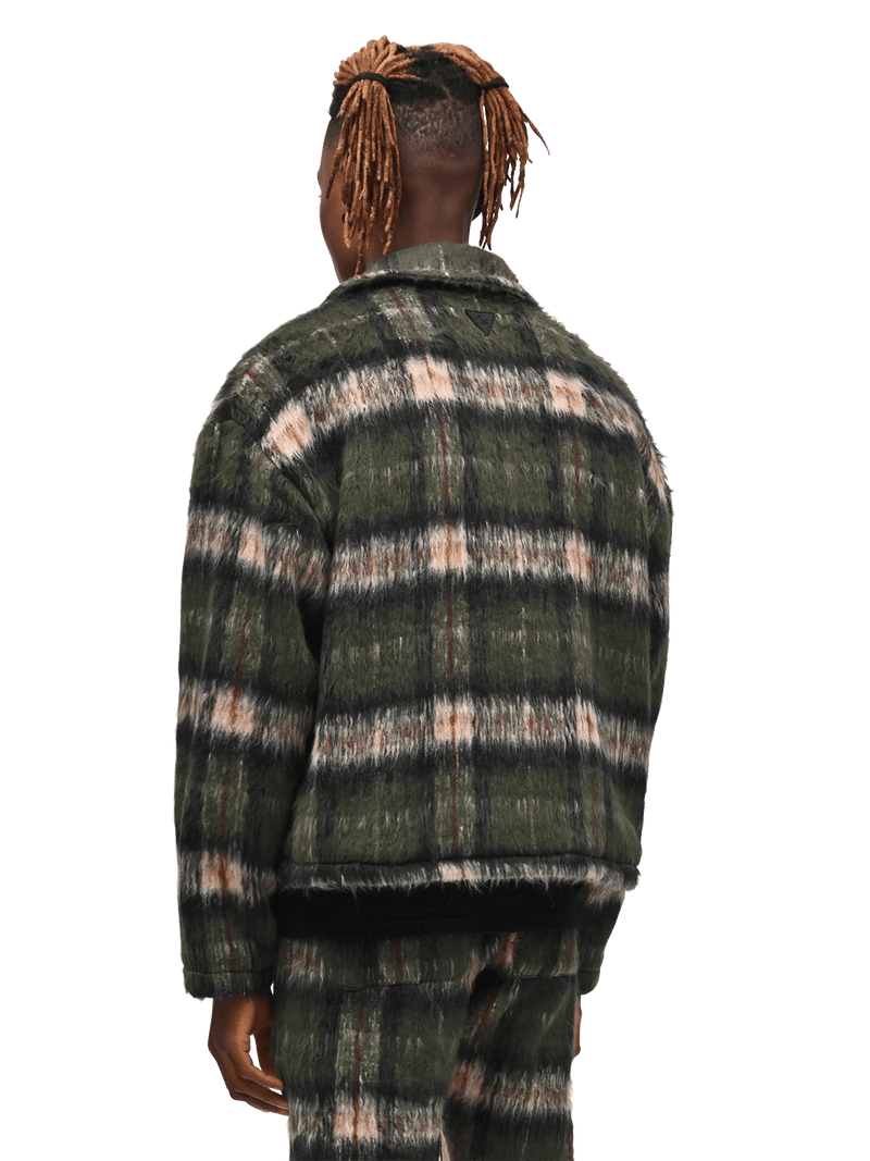 Mohair Cropped Jacket - Emerald