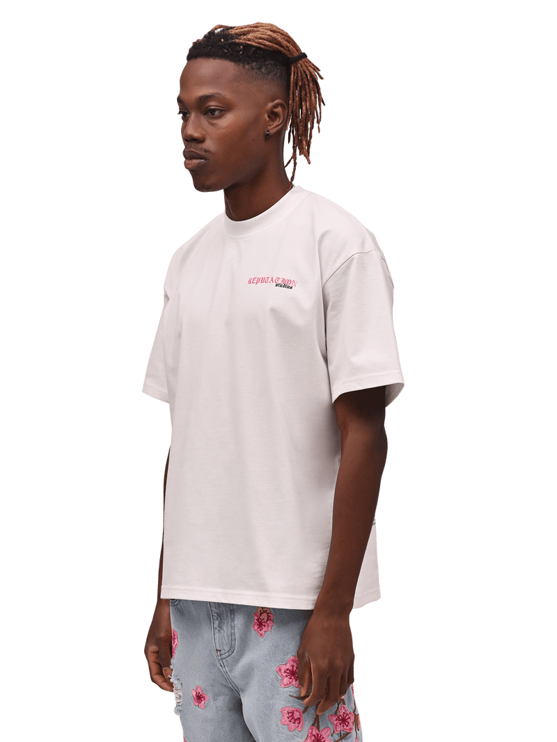 Sakura Graphic Tee - Off White