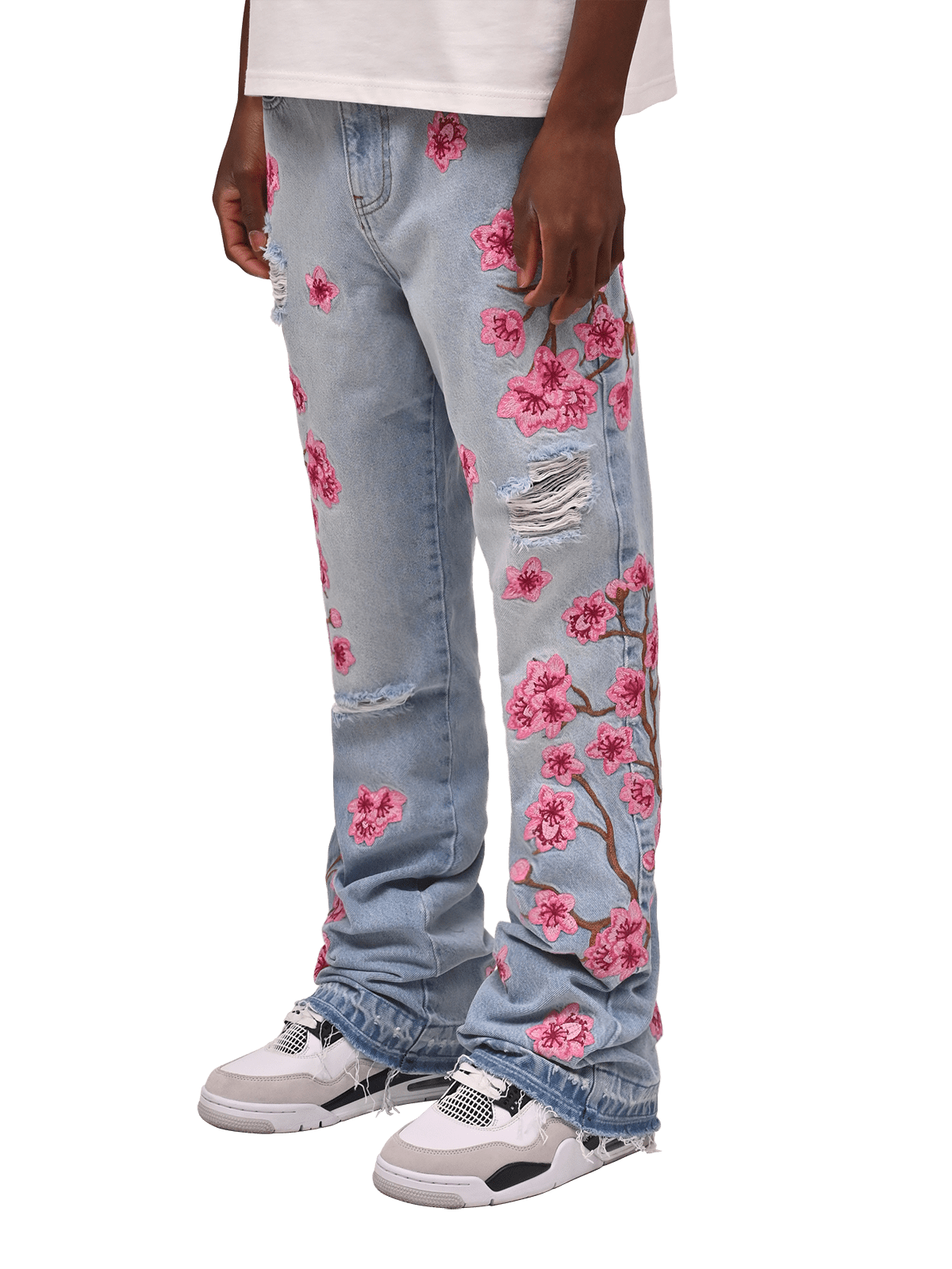 Sakura Flare Denim - Light Stone