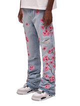 Sakura Flare Denim - Light Stone