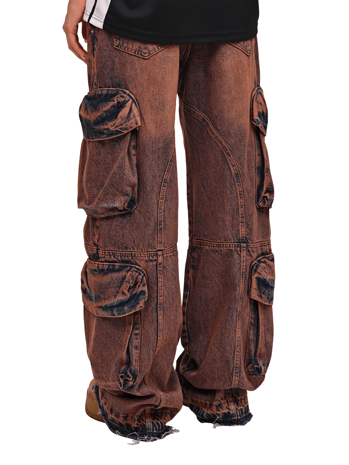 Baggy Cargo Denim - Blood Diamond