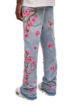 Sakura Flare Denim - Light Stone