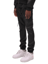 Leather Sweatpants - Black