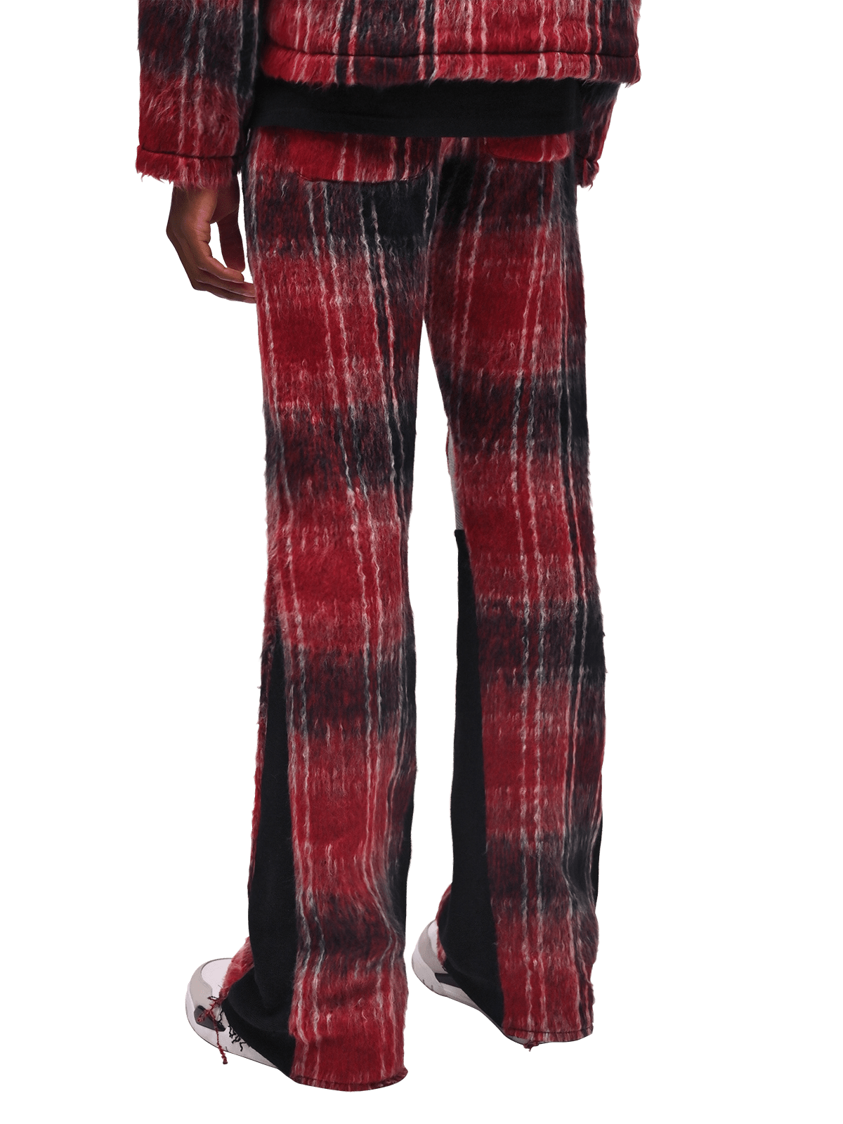 Mohair Flare Sweatpants - Wine