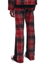 Mohair Flare Sweatpants - Wine