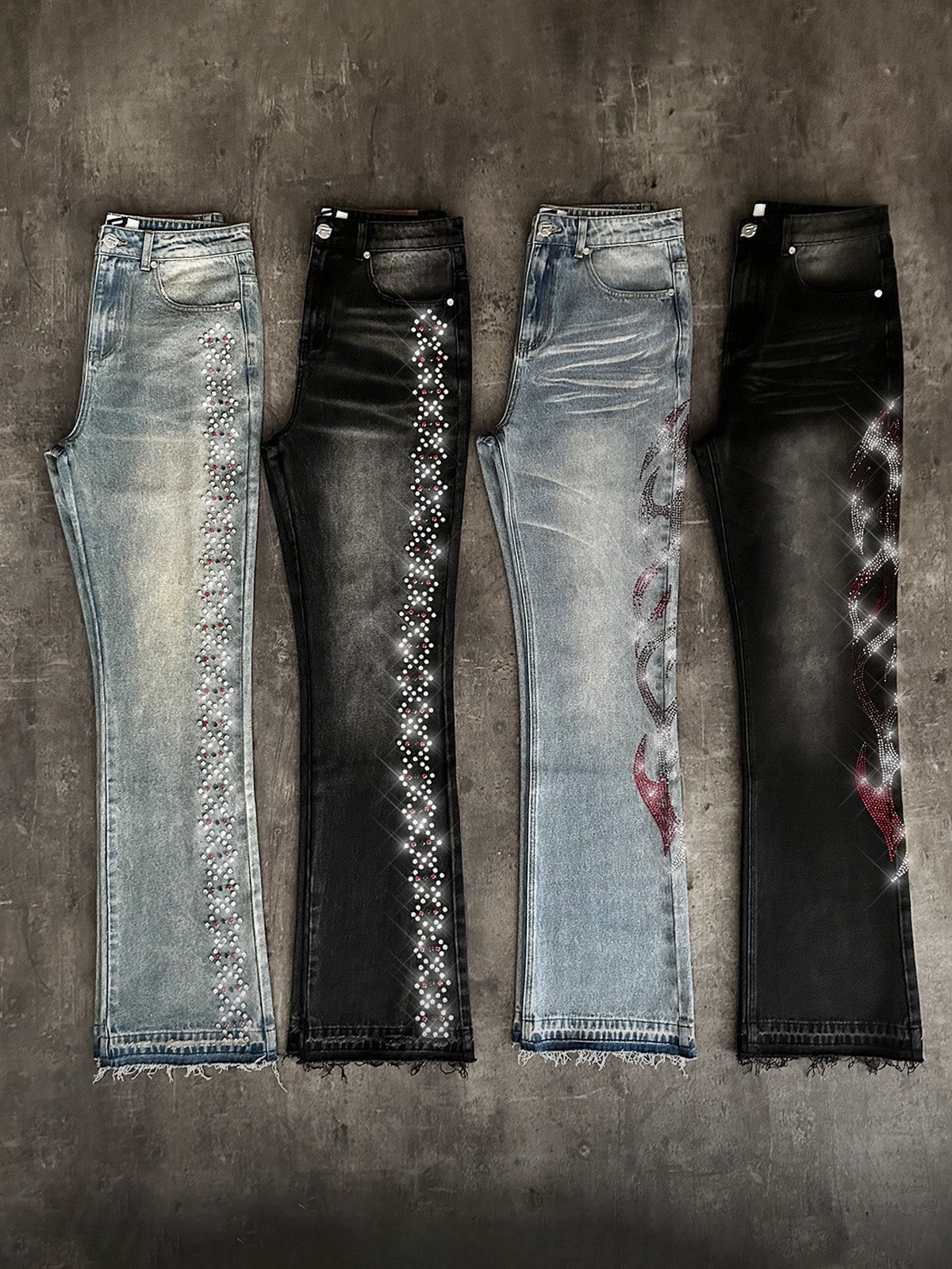 Prism Chain Denim - Cream Wash