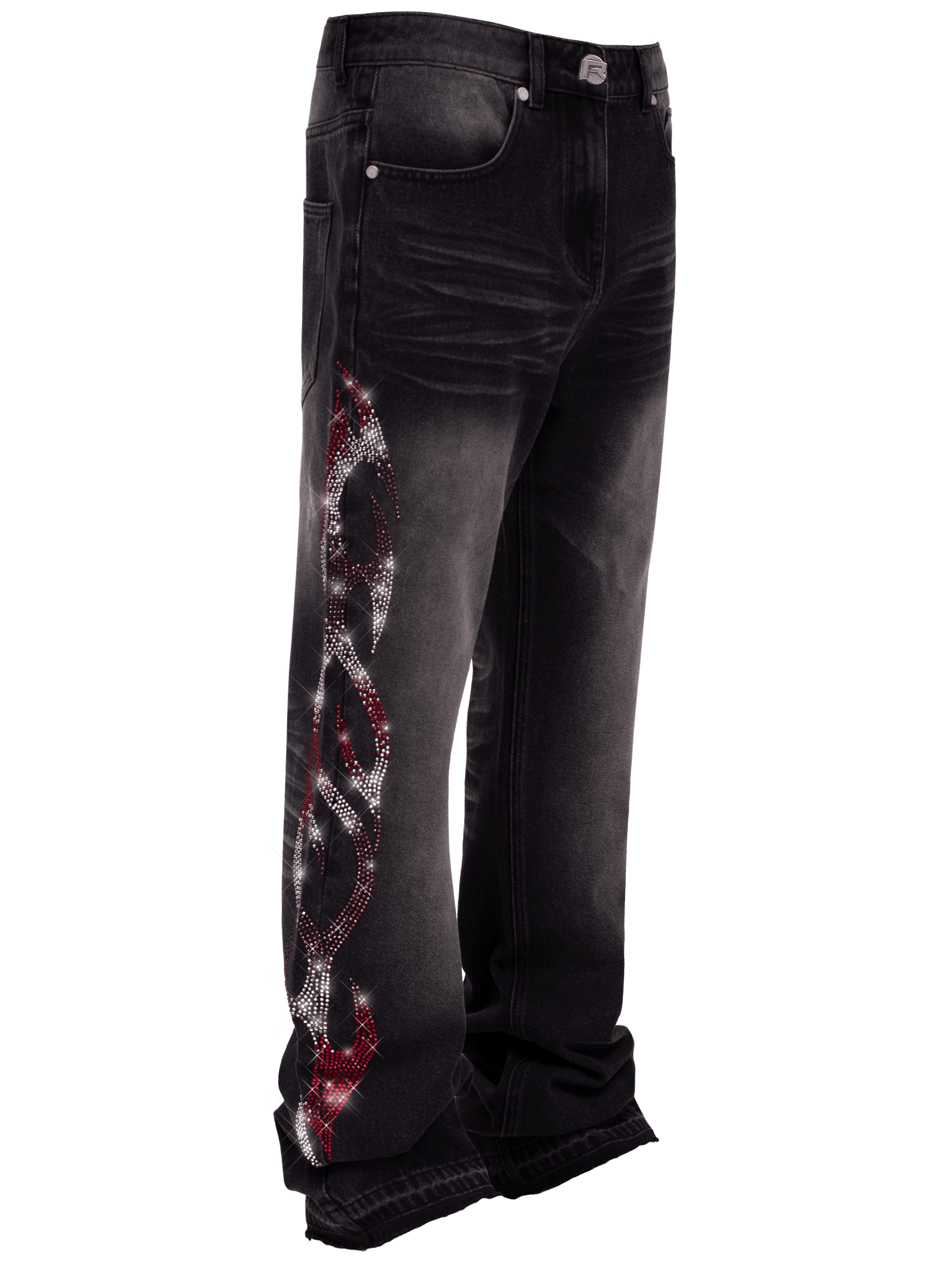Viper Flames Denim - Black