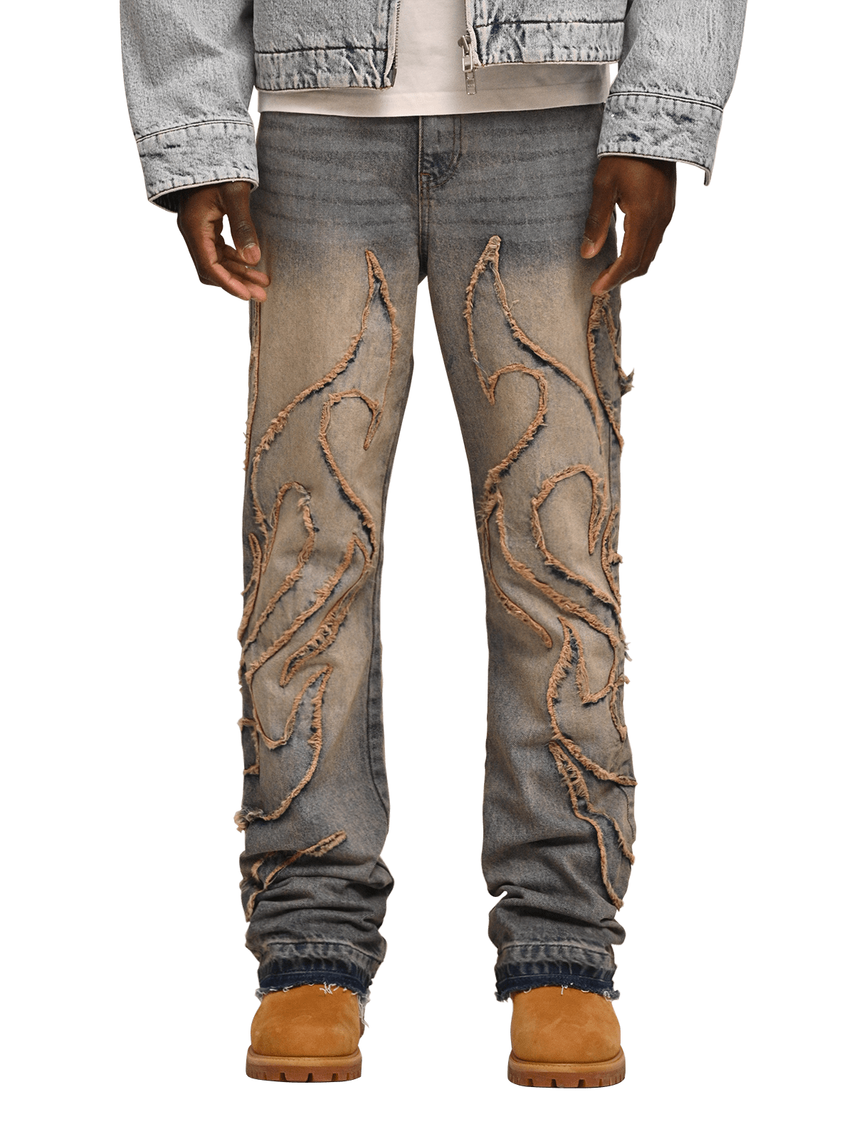 Tribal Flare Denim - Cream Wash