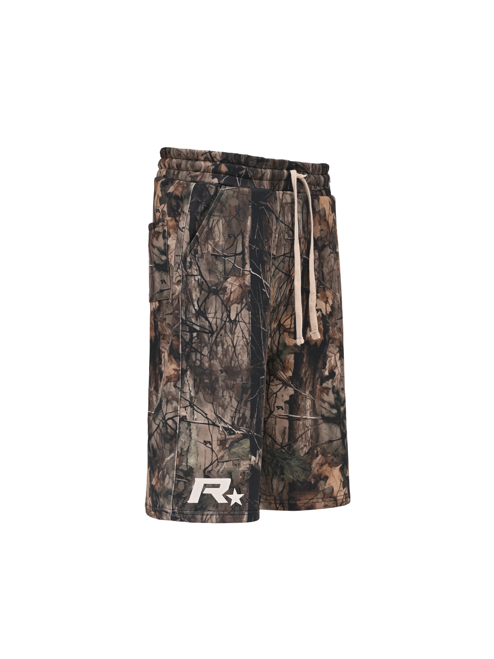 Baggy Jersey Shorts - Forest Camo