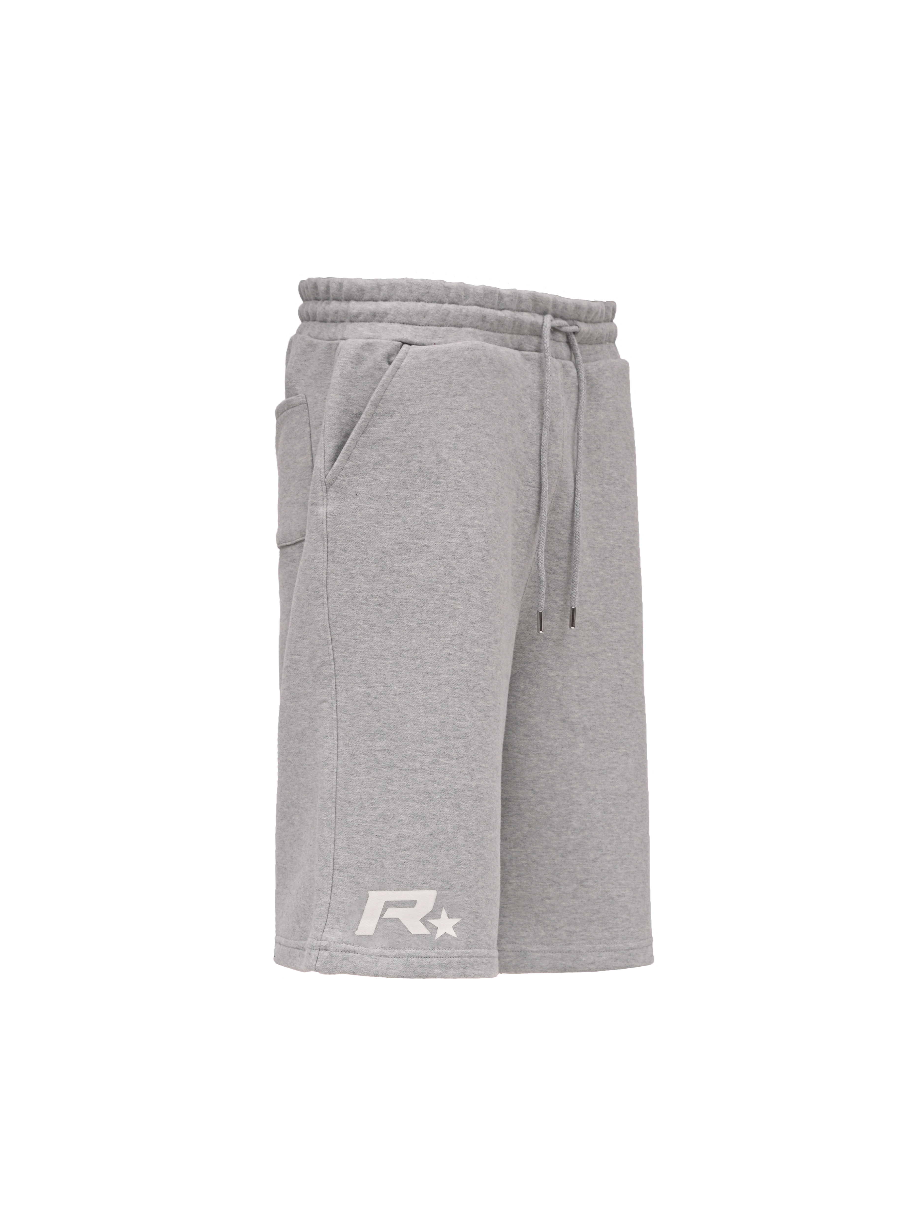Baggy Jersey Shorts - Heather Grey