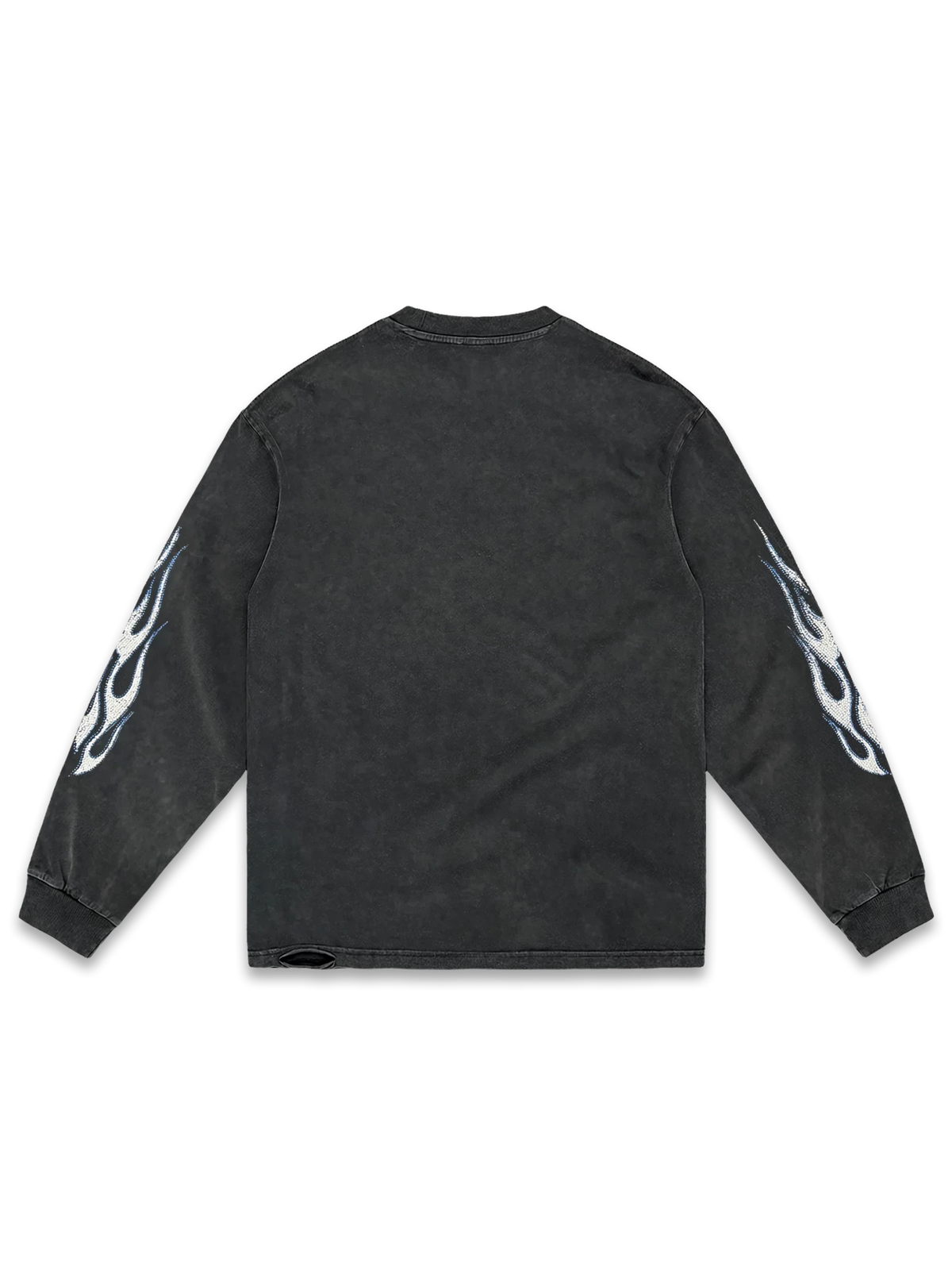 Blue Flames Long Sleeve Tee - Reputation Studios
