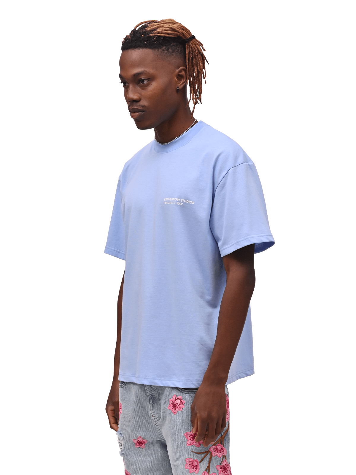 "Statement Piece" Tee - Baby Blue