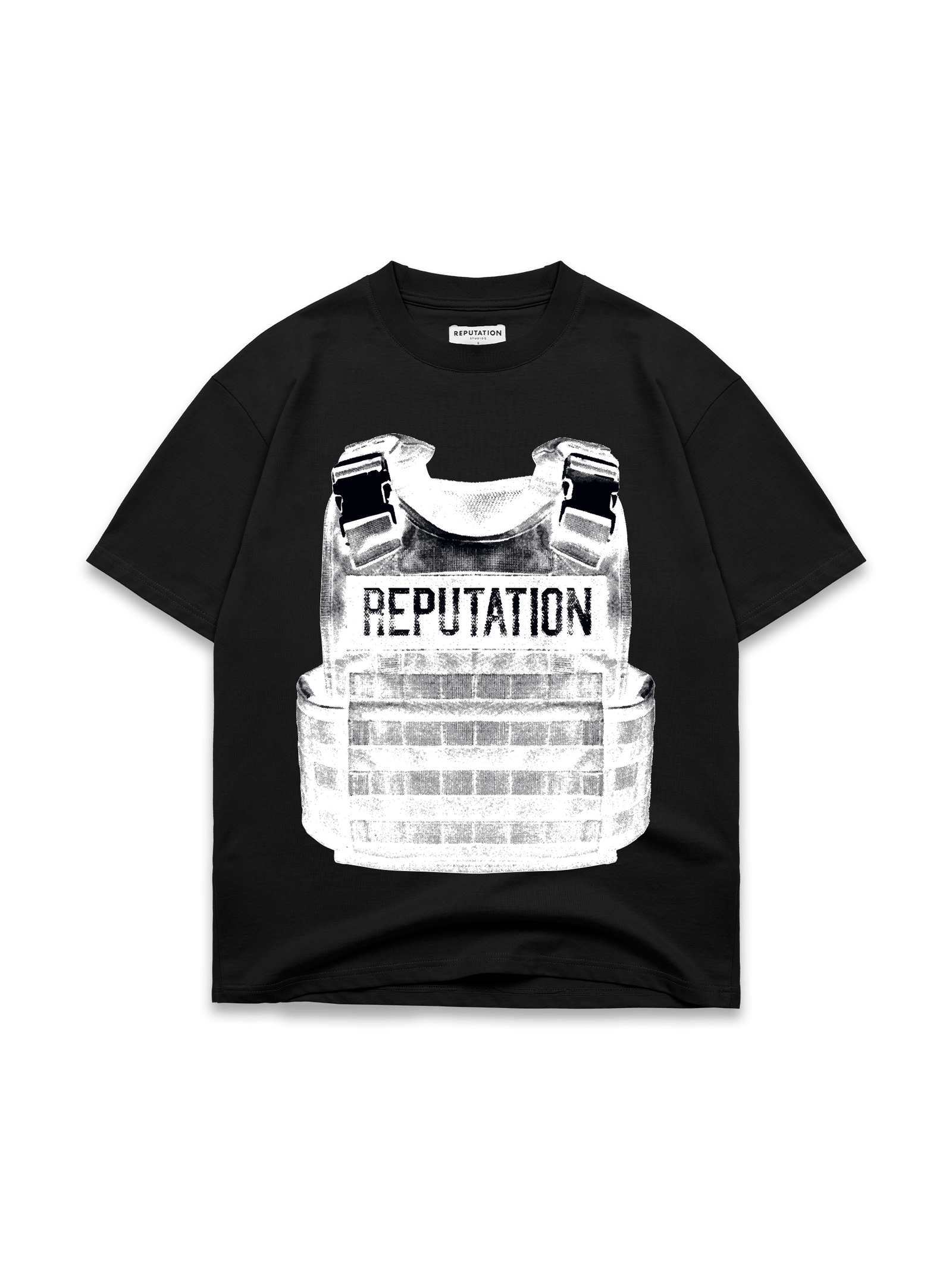 MVTR Printed Black T-Shirt