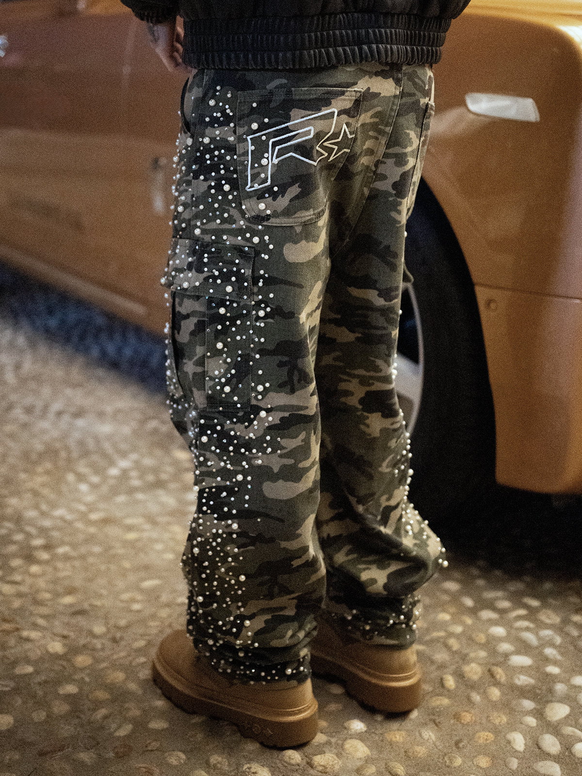 Camo Cargo Embellish Denim - Reputation Studios