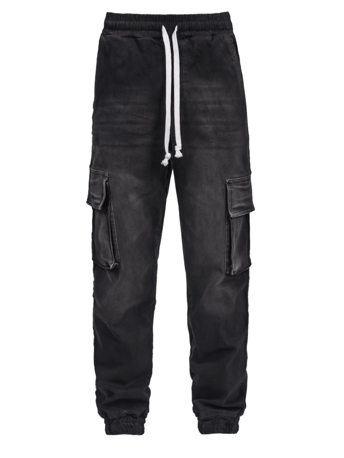 Cargo Jogger Denim - Black - Reputation Studios