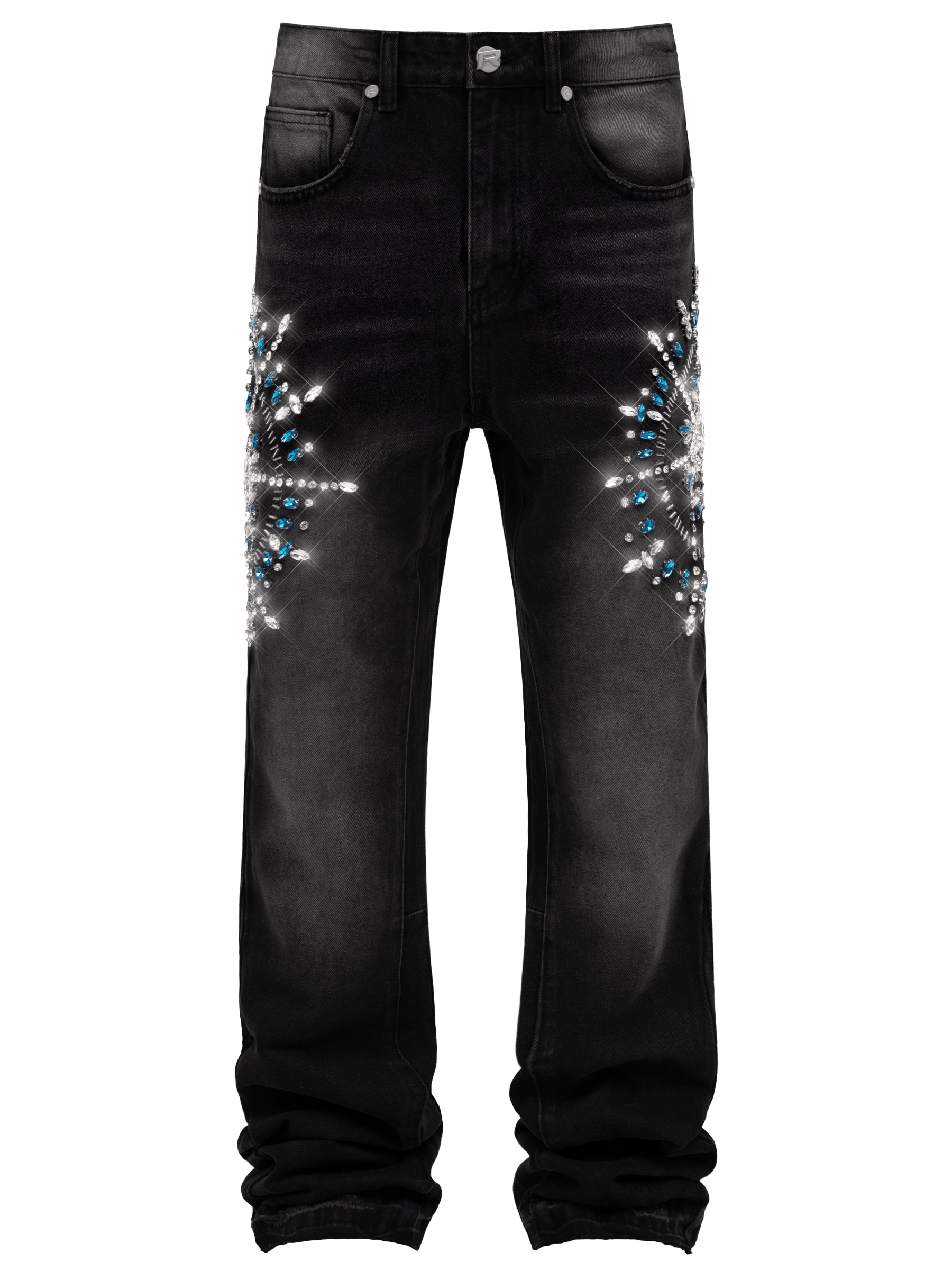 Circle Diamond Denim - Black