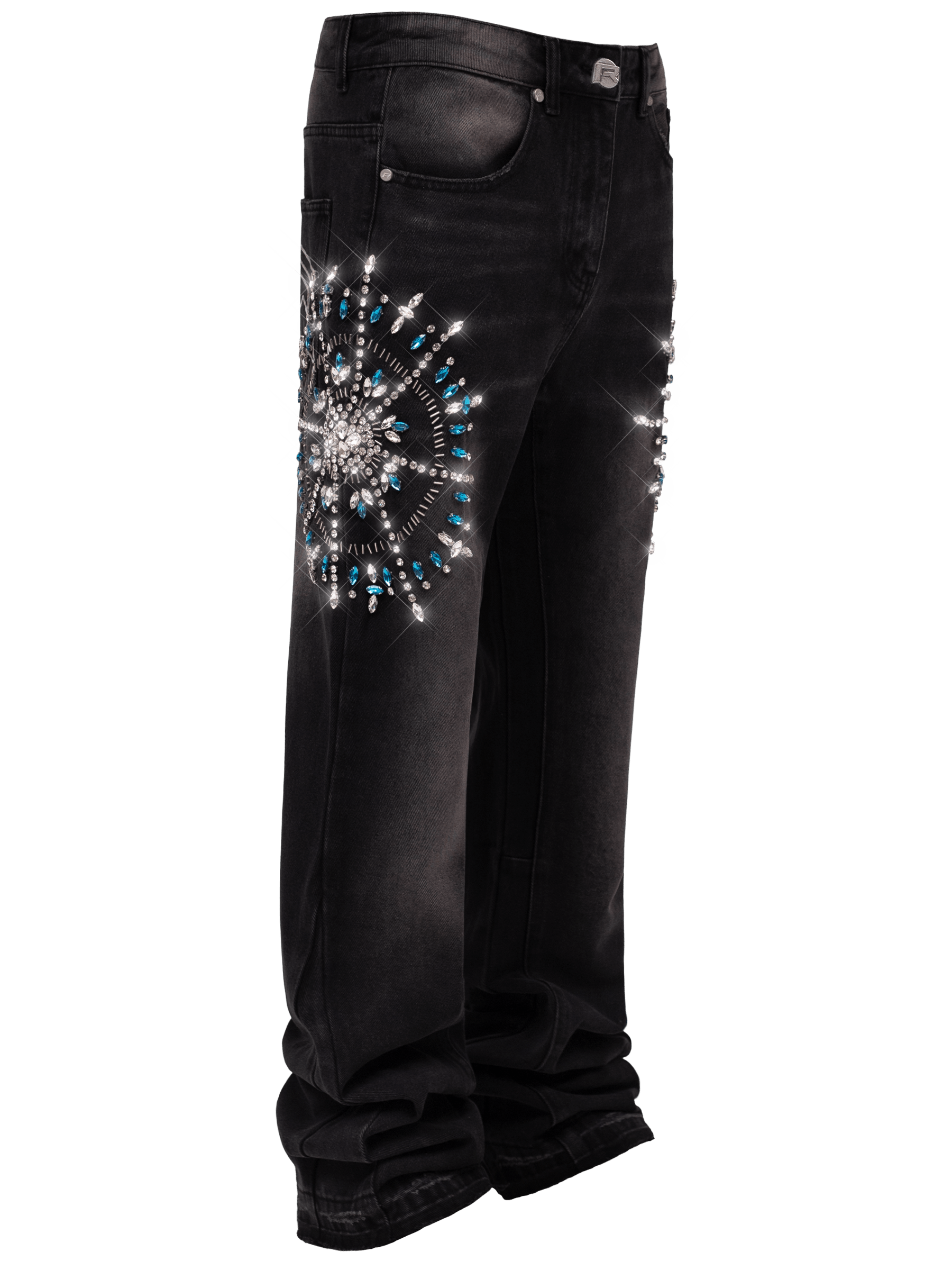 Circle Diamond Denim - Black