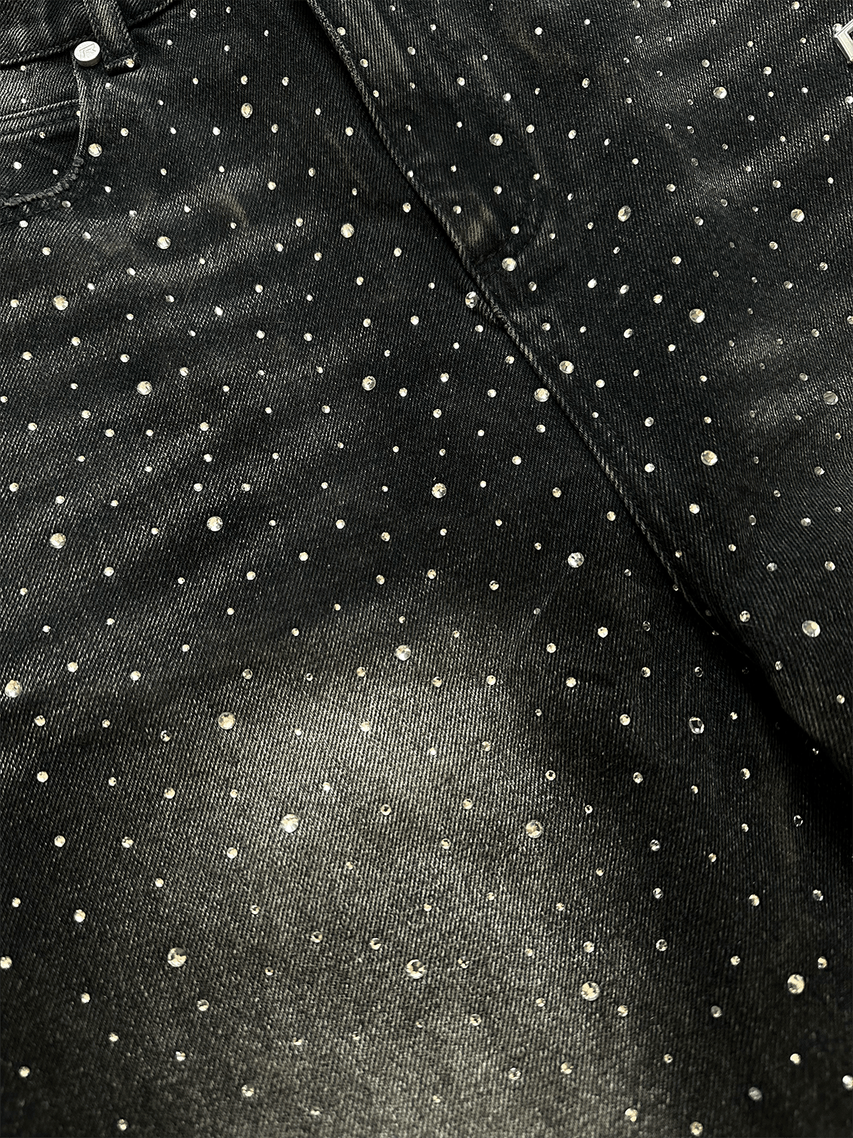 Crystal Flare Denim - Black - Reputation Studios