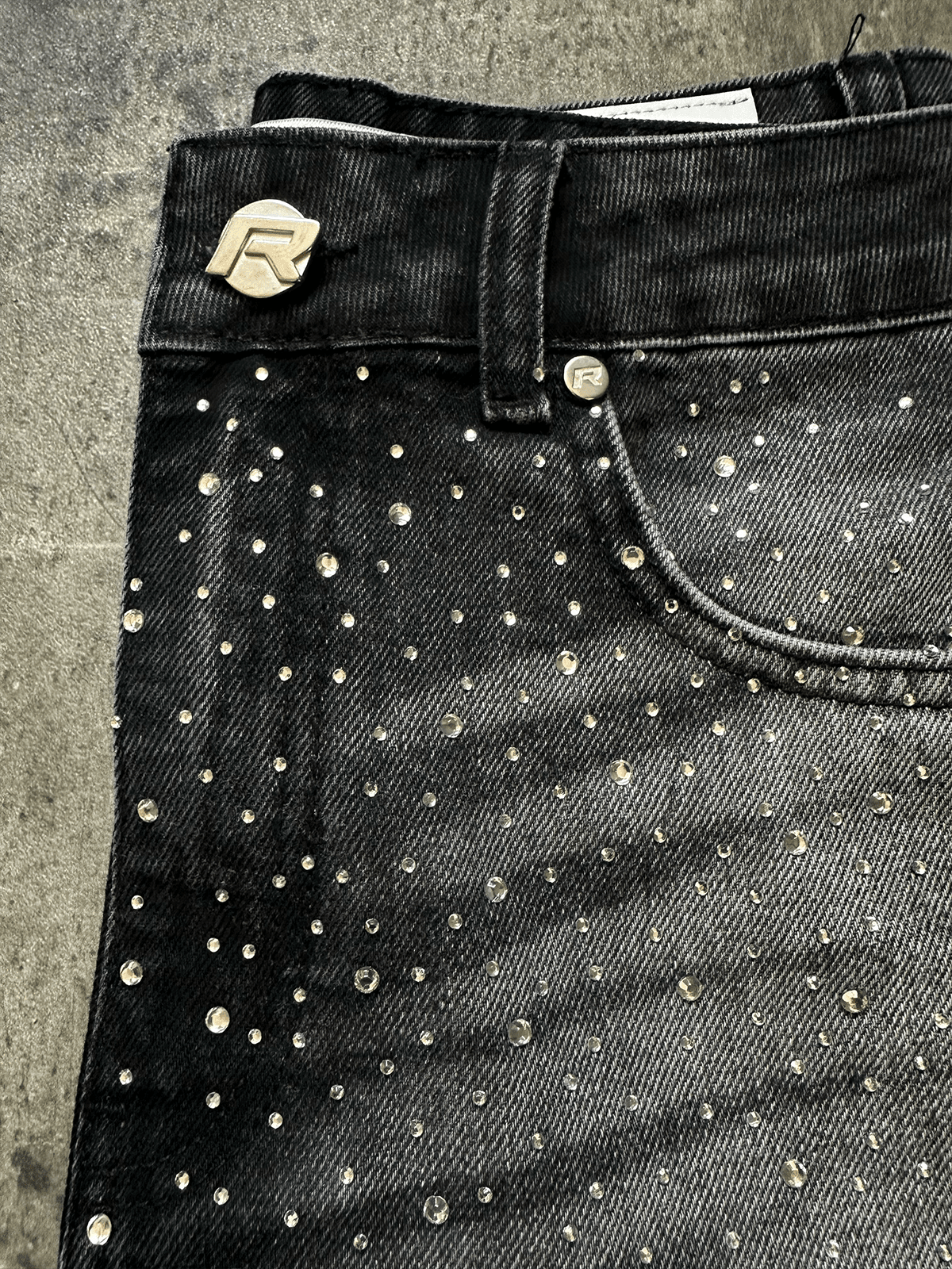 Crystal Flare Denim - Black - Reputation Studios