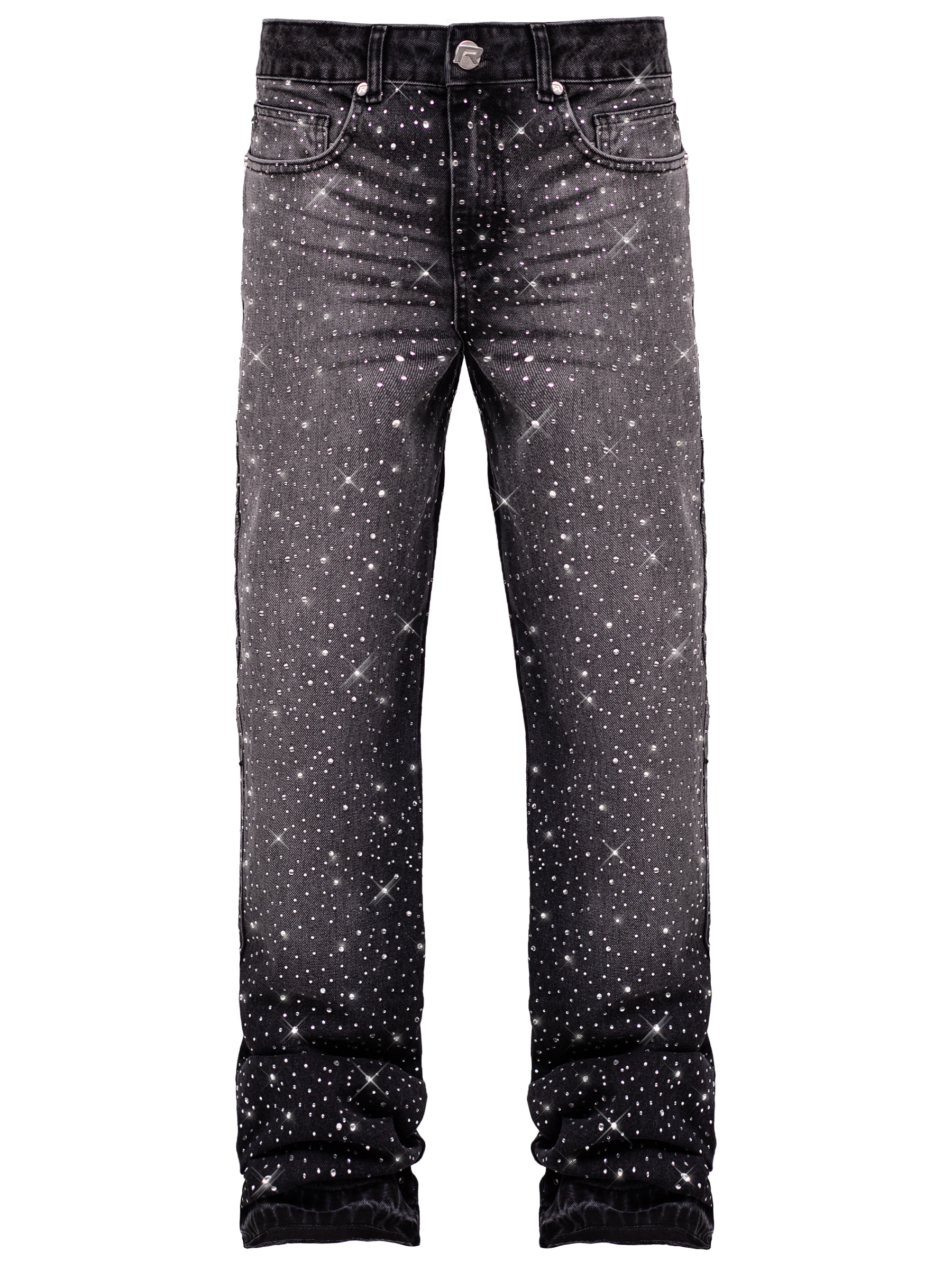 Crystal Flare Denim - Black