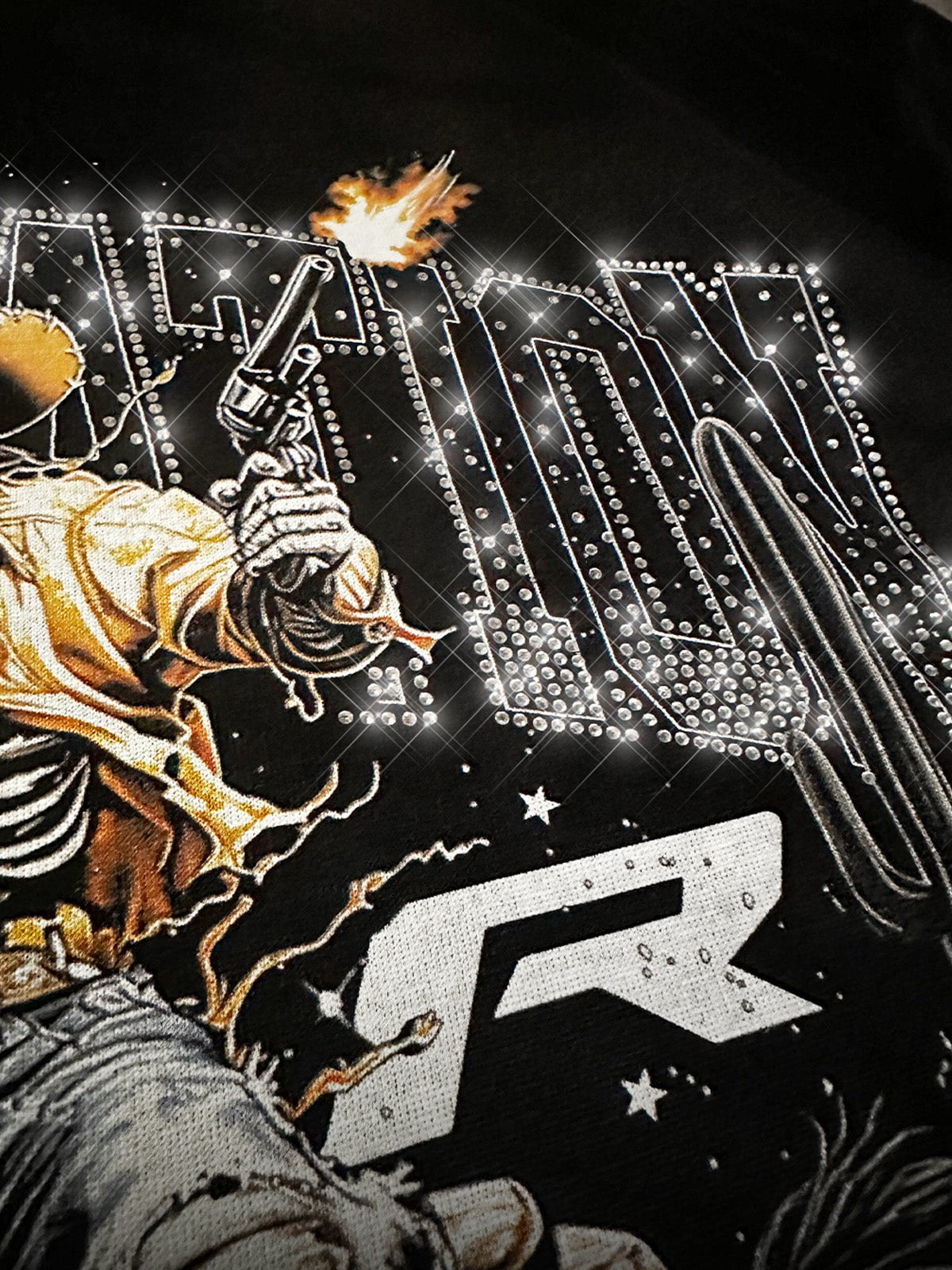 Dead West Rhinestone Tee - Reputation Studios