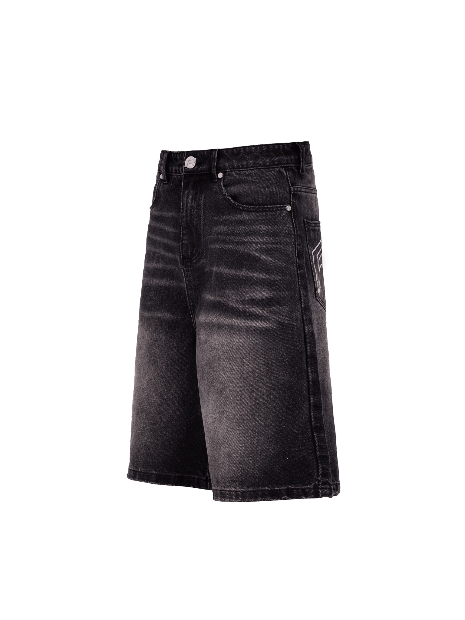 Denim Jorts - Black - Reputation Studios