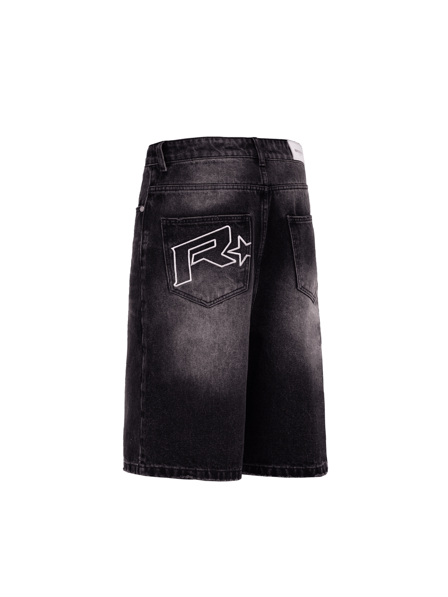 Denim Jorts - Black - Reputation Studios