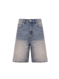 Denim Jorts - Cream Wash - Reputation Studios