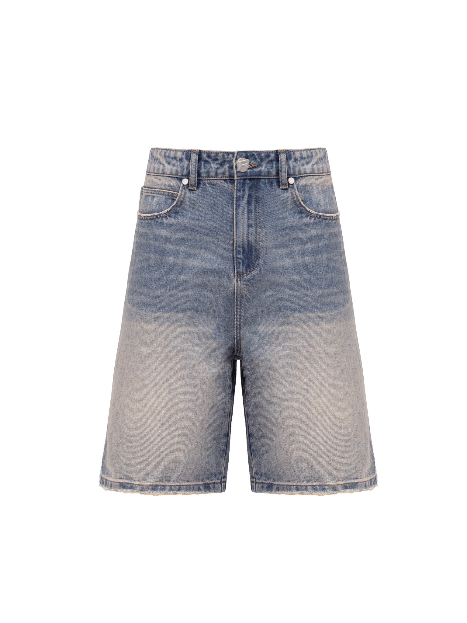 Denim Jorts - Cream Wash - Reputation Studios